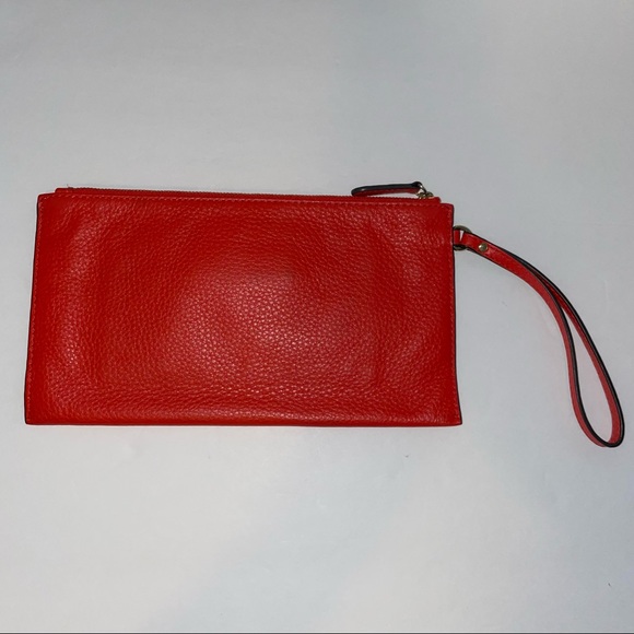 Michael Kors large wristlet orange/red - Picture 8 of 9